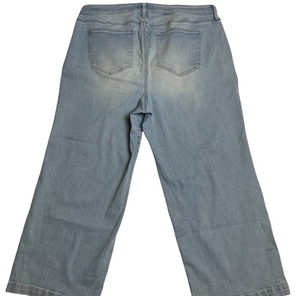 NYDJ  Womens Jeans Tag W16 Blue Light Wash W38xL26 Denim - Picture 1 of 12